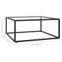 Schwarzer Couchtisch mit gehärtetem Glas 80x80x35 cm von vidaXL, Couchtisch - Ref: Foro24-322875, Preis: 94,78 €, Rabatt: %