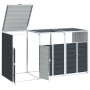 Cobertizo 3 contenedores basura acero antracita 216x81x115 cm by , Waste container supports - Ref: Foro24-4006181, Price: 264...