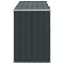 Cobertizo 3 contenedores basura acero antracita 216x81x115 cm by , Waste container supports - Ref: Foro24-4006181, Price: 264...