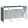 Cobertizo 3 contenedores basura acero antracita 216x81x115 cm by , Waste container supports - Ref: Foro24-4006181, Price: 264...