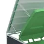 Cobertizo 3 contenedores basura acero antracita 216x81x115 cm by , Waste container supports - Ref: Foro24-4006181, Price: 257...