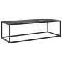 Mesa de centro negra con vidrio de mármol negro 120x50x35 cm de vidaXL, Mesas de centro - Ref: Foro24-322886, Precio: 98,41 €...