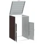 Cobertizo de contenedor de basura acero marrón 72x81x115 cm by , Waste container supports - Ref: Foro24-4006174, Price: 109,9...