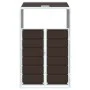 Cobertizo de contenedor de basura acero marrón 72x81x115 cm by , Waste container supports - Ref: Foro24-4006174, Price: 109,9...