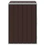 Cobertizo de contenedor de basura acero marrón 72x81x115 cm by , Waste container supports - Ref: Foro24-4006174, Price: 109,9...