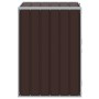 Cobertizo de contenedor de basura acero marrón 72x81x115 cm von , Halterungen für Abfallbehälter - Ref: Foro24-4006174, Preis...