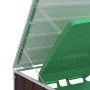 Cobertizo de contenedor de basura acero marrón 72x81x115 cm by , Waste container supports - Ref: Foro24-4006174, Price: 109,9...