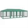 Carpa para fiestas con 12 paredes de malla HDPE verde 8x4 m by , tents - Ref: Foro24-4010073, Price: 208,28 €, Discount: %