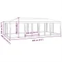 Carpa para fiestas con 12 paredes de malla HDPE verde 8x4 m by , tents - Ref: Foro24-4010073, Price: 208,28 €, Discount: %