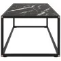 Mesa de centro negra con vidrio de mármol negro 120x50x35 cm de vidaXL, Mesas de centro - Ref: Foro24-322886, Precio: 98,41 €...