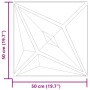 Paneles de pared 12 uds XPS estrella gris 50x50 cm 3 m² de , Recubrimiento de paredes - Ref: Foro24-4100068, Precio: 34,74 €,...