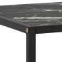 Mesa de centro negra con vidrio de mármol negro 120x50x35 cm de vidaXL, Mesas de centro - Ref: Foro24-322886, Precio: 98,41 €...