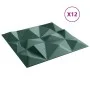 Paneles de pared 12 uds XPS diamanteverde 50x50 cm 3 m² de , Recubrimiento de paredes - Ref: Foro24-4100061, Precio: 41,65 €,...