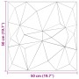 Paneles de pared 12 uds XPS diamanteverde 50x50 cm 3 m² de , Recubrimiento de paredes - Ref: Foro24-4100061, Precio: 40,54 €,...