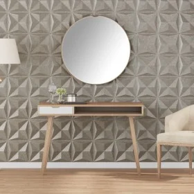 Paneles de pared 24 uds XPS origami Beton 50x50 cm 6 m² by , Wall covering - Ref: Foro24-4100063, Price: 58,30 €, Discount: %