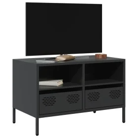 Mueble para TV acero laminado en frío negro 68x39x43,5 cm von , TV-Möbel - Ref: Foro24-851316, Preis: 65,97 €, Rabatt: %