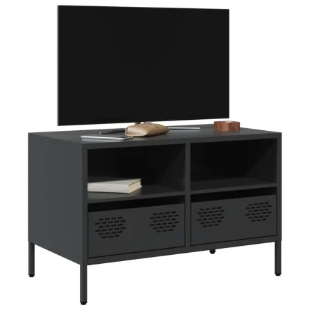 Mueble para TV acero laminado en frío negro 68x39x43,5 cm von , TV-Möbel - Ref: Foro24-851316, Preis: 65,97 €, Rabatt: %
