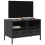 Mueble para TV acero laminado en frío negro 68x39x43,5 cm von , TV-Möbel - Ref: Foro24-851316, Preis: 65,97 €, Rabatt: %