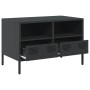 Mueble para TV acero laminado en frío negro 68x39x43,5 cm by , TV Furniture - Ref: Foro24-851316, Price: 66,60 €, Discount: %