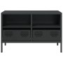 Mueble para TV acero laminado en frío negro 68x39x43,5 cm by , TV Furniture - Ref: Foro24-851316, Price: 66,60 €, Discount: %