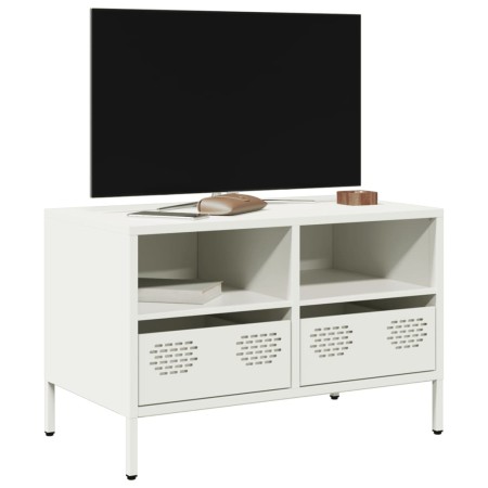 Mueble para TV acero laminado en frío blanco 68x39x43,5 cm de , Muebles TV - Ref: Foro24-851321, Precio: 69,85 €, Descuento: %