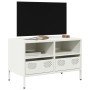 Mueble para TV acero laminado en frío blanco 68x39x43,5 cm de , Muebles TV - Ref: Foro24-851321, Precio: 69,85 €, Descuento: %