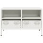 Mueble para TV acero laminado en frío blanco 68x39x43,5 cm de , Muebles TV - Ref: Foro24-851321, Precio: 69,85 €, Descuento: %
