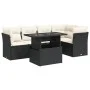 Set de sofás de jardín 6 piezas y cojines ratán sintético negro by , Garden sets - Ref: Foro24-3326157, Price: 419,72 €, Disc...