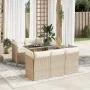 Juego de sofás jardín con cojines 6 pzas ratán sintético beige by , Garden sets - Ref: Foro24-3326099, Price: 465,11 €, Disco...