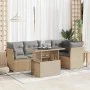 Juego de sofás jardín con cojines 6 pzas ratán sintético beige by , Garden sets - Ref: Foro24-3326160, Price: 427,08 €, Disco...