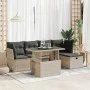 Set de sofás de jardín 6 pzas y cojines ratán sintético gris by , Garden sets - Ref: Foro24-3326143, Price: 450,45 €, Discoun...