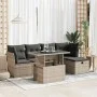 Set de muebles de jardín 6 pzas y cojines ratán sintético gris de , Conjuntos de jardín - Ref: Foro24-3326141, Precio: 385,88...