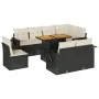 Set de sofás de jardín con cojines 9 pzas ratán sintético negro by , Garden sets - Ref: Foro24-3327164, Price: 616,77 €, Disc...