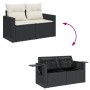 Set de sofás de jardín con cojines 9 pzas ratán sintético negro von , Gartensets - Ref: Foro24-3327164, Preis: 628,03 €, Raba...