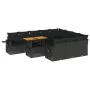 Set de sofás de jardín 11 pzas y cojines ratán sintético negro by , Garden sets - Ref: Foro24-3327198, Price: 823,19 €, Disco...