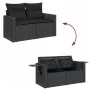 Set de sofás de jardín 11 pzas y cojines ratán sintético negro by , Garden sets - Ref: Foro24-3327198, Price: 823,19 €, Disco...