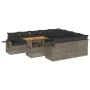 Set de sofás de jardín 11 pzas y cojines ratán sintético gris von , Gartensets - Ref: Foro24-3327203, Preis: 759,83 €, Rabatt: %
