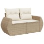 Juego de sofás jardín con cojines 5 pzas ratán sintético beige von , Gartensets - Ref: Foro24-3327208, Preis: 430,88 €, Rabat...