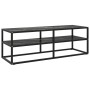 Schwarze TV-Möbel mit schwarzem Marmorglas 120x40x40 cm von vidaXL, TV-Möbel - Ref: Foro24-322862, Preis: 92,18 €, Rabatt: %