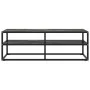 Schwarze TV-Möbel mit schwarzem Marmorglas 120x40x40 cm von vidaXL, TV-Möbel - Ref: Foro24-322862, Preis: 90,88 €, Rabatt: %