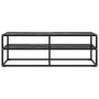 Schwarze TV-Möbel mit schwarzem Marmorglas 120x40x40 cm von vidaXL, TV-Möbel - Ref: Foro24-322862, Preis: 92,18 €, Rabatt: %