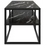 Schwarze TV-Möbel mit schwarzem Marmorglas 120x40x40 cm von vidaXL, TV-Möbel - Ref: Foro24-322862, Preis: 90,88 €, Rabatt: %