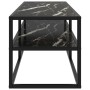 Schwarze TV-Möbel mit schwarzem Marmorglas 120x40x40 cm von vidaXL, TV-Möbel - Ref: Foro24-322862, Preis: 92,18 €, Rabatt: %