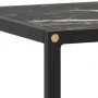 Schwarze TV-Möbel mit schwarzem Marmorglas 120x40x40 cm von vidaXL, TV-Möbel - Ref: Foro24-322862, Preis: 90,88 €, Rabatt: %