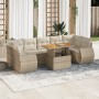 Set de sofás de jardín y cojines 8 piezas ratán sintético beige von , Gartensets - Ref: Foro24-3327236, Preis: 598,84 €, Raba...