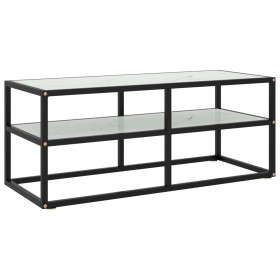 Schwarze TV-Möbel mit weißem Marmorglas 100x40x40 cm von vidaXL, TV-Möbel - Ref: Foro24-322857, Preis: 74,46 €, Rabatt: %