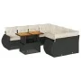 Set de sofás de jardín con cojines 9 pzas ratán sintético negro von , Gartensets - Ref: Foro24-3327241, Preis: 601,49 €, Raba...