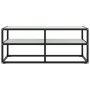 Black TV stand with white marble glass 100x40x40 cm by vidaXL, TV Furniture - Ref: Foro24-322857, Price: 73,65 €, Discount: %