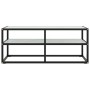 Schwarze TV-Möbel mit weißem Marmorglas 100x40x40 cm von vidaXL, TV-Möbel - Ref: Foro24-322857, Preis: 74,46 €, Rabatt: %
