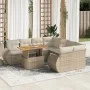 Set de sofás de jardín con cojines 9 pzas ratán sintético beige von , Gartensets - Ref: Foro24-3327243, Preis: 693,77 €, Raba...
